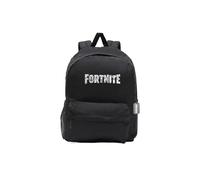 CYPBRANDS-Fortnite- Mochila juvenil, Adaptable a carro, Trolley, Material Escolar, Backpack, Color Negro, Producto Oficial