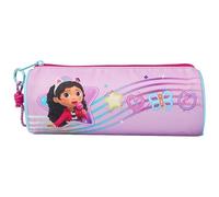 CYPBRANDS-Gabby, Estuche cilíndrico, Portatodos, Material Escolar, Preescolar, Pandy patitas, Estuche, Color Morado, Producto Oficial