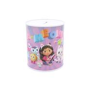 CyP Brands Gabby- Hucha de Metal, Infantil, para Monedas, Dimensiones 10 x 10 x 12 cm, Multicolor, Producto Oficial