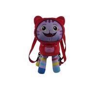 CyP Brands Mochila infantil Gabby – diseño DJ, capucha de peluche, cintas ajustables, multicolor