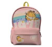 CyP Brands- Garfield- Mochila, Mochila juvenil, Adaptable a carro, Color rosa, Producto Oficial
