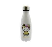 CyP Brands- Hello Kitty, Sanrio, Botella, Botella de Agua, Bidón, Cantimplora, Horóscopo, Aries, 550 ml, Color Blanco, Producto Oficial