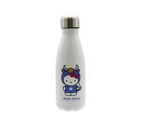 CyP Brands- Hello Kitty, Sanrio, Botella, Botella de Agua, Bidón, Cantimplora, Horóscopo, Tauro, 550 ml, Color Blanco, Producto Oficial