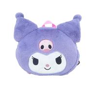CYPBRANDS Hello Kitty, Sanrio, Kuromi, Mochila, Peluche, Bolsos, Figura con relieve, Cara Kuromi, Color Morado, Producto Oficial