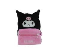 CYPBRANDS Hello Kitty, Sanrio, Mochila, Bolsos, Peluche, Kuromi, Color Negro, Producto Oficial