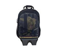 CYPBRANDS Jurassic World- Mochila, Adaptable a carro, Material escolar, Mochila casual, Colección Roar, Color gris, Producto Oficial