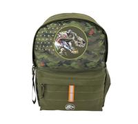 CYPBRANDS Jurassic World, Mochila juvenil, Adaptable a carro, Mochila Escolar, Material Escolar, Color Verde, Producto Oficial