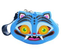 CYPBRANDS- K-Pop Demon Hunters, Derpy, Llavero, Colgante Mochila, Monedero, Color Azul, Producto Oficial