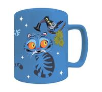 CYPBRANDS- K-Pop Demon Hunters, Derpy, Taza Cerámica, Menaje, Desayuno, Tazas Originales, Color Azul, Producto Oficial