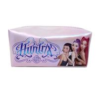 CYPBRANDS- K-Pop Demon Hunters, Huntrix, Estuche, Portatodo con Borla, Neceser, Material Escolar, Color Morado, Producto Oficial