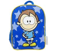 CYPBRANDS Me Humanity- Mochila, Profesiones Intercambiable, Mochila Preescolar, Bombero, Policia, Futbolista, Color Azul, Producto Oficial