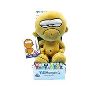 CyP Brands- Me Humanity- Peluche, Muñeco de Peluche, Personaje Enfadado,Color Naranja, Producto Oficial