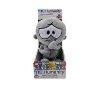 CYPBRANDS Me Humanity- Peluche, Muñeco de Peluche, Personaje Miedoso, Emociones, Regalo para niños, Color Gris, Producto Oficial