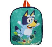 CYPBRANDS Mochila Infantil 30x24cm, Mochila Guardería para Niños y Niñas, Regalo Cumpleaños, Navidad, Reyes, Material Escolar, Vuelta al cole, Mochila Bluey, Color Verde (MC-516-BY)