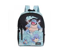 Pokémon - Mochila Juvenil Adaptable a Trolley, Diseño Squirtle, con Cremallera, Bolsillos Frontales, Color Azul (CyP Brands)