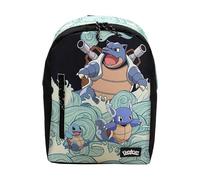 Pokémon - Mochila Juvenil Adaptable a Trolley, Diseño Squirtle, con Cremallera, Bolsillos Frontales, Color Azul (CyP Brands)
