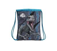 CYPBRANDS , Mochila Saco 34x44 Jurassic World Unisex Niños, Negro, Talla Única