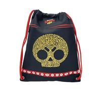 CyP Brands- Brawl Stars-Mochila, Saco, Bolsa con cuerdas, Blossom, Color Negro, Producto Oficial