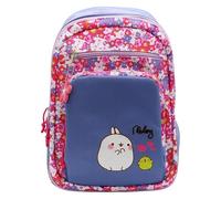 CYPBRANDS Molang - Mochila Infantil Adaptable a Trolley, Varios Compartimentos, Tamaño 43 cm, Multicolor, Producto Oficial