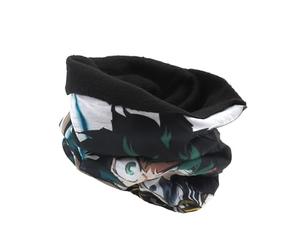 CYPBRANDS My Hero Academia- Bufanda Tubular para Cuello, Verde y Negro, Talla Única, Producto Oficial