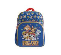 CYPBRANDS Paw Patrol - Mochila Infantil, con Cremallera Jumbo en Bolsillo Frontal, Asas Regulables, Colores Azul y Amarillo, Producto Oficial