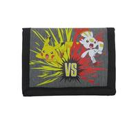 CYPBRANDS-Pokémon- Billetera, Monedero,Cartera, Battle, Color Gris, Producto Oficial