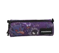 Pokémon- Estuche, Portatodo, Material Escolar, Gengar, con Cremallera, Color Morado, Unisex, Producto Oficial (CyP Brands)