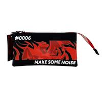 CYPBRANDS- Pokémon- Estuche Triple, Portatodo, 5 Compartimentos, Material Escolar, Estuche Trolley, Charizard, Color Negro, Producto Oficial