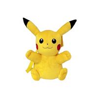 Pokémon- Mochila de Peluche, Pikachu, Tamaño 35 cm, Mochila, Color Amarillo, Peluche, Juguete, Producto Oficial y Original (CyP Brands)