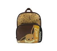 CYPBRANDS Pokémon- Mochila Infantil, Mochila escolar, Medidas 30 cm, Material Escolar, Backpack, Eevee, Color Marrón, Producto Oficial
