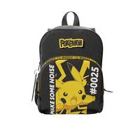 CYPBRANDS- Pokémon- Mochila Infantil, Mochila escolar, Medidas 30 cm, Material Escolar, Backpack, Pikachu, Color Negro, Producto Oficial