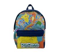 CyP Brands- Pokémon- Mochila, Mochila escolar, Adaptable a carro, Material Escolar, Backpack, Pikachu, Bulbasaur, Charmander, Squirtle, Multicolor, Producto Oficial