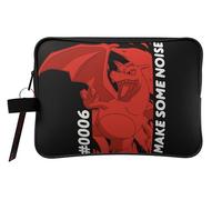 CYPBRANDS- Pokémon- Neceser, Bolsa de viaje, Bolsa de aseo, Unisex, Color Negro, Zapatillero, Charizard, Producto Oficial