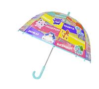 CYPBRANDS Pokémon- Paraguas infantil, Burbuja, Transparente, Paraguas manual, 48 cm., Multicolor, Producto Oficial