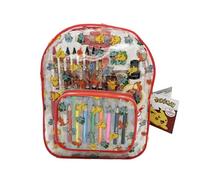 CYPBRANDS Pokémon, Set de Actividades, Dibujo, Mochila, Lápices, Rotuladores, Pegatinas, Sellos, Pintura de Dedos, Multicolor, Producto Oficial