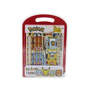 Pokémon- Set de papeleria, Material de Escritura, Estuche, Pack de Dibujo, Material Escolar, Lápices, Pikachu,Multicolor,Producto Oficial (CyP Brands)
