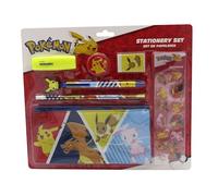 CYPBRANDS Pokémon, Set de Papelería, Portatodo, Lápiz, Goma, Sacapuntas, Bolígrafo, Subrayador, Pegatinas, Multicolor, Producto Oficial