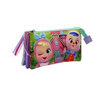 CYPBRANDS , Portatodo Triple Con 5 Compartimentos Bebés Llorones Unisex Niños, Multicolor, Normal