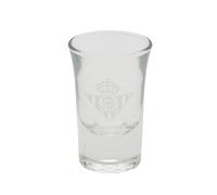 CYPBRANDS Real Betis Balompié, Vaso de Chupito, Individual, Vaso de Licor, Transparente, Producto Oficial