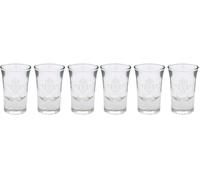 CYPBRANDS Real Betis Balompié, Vaso de Chupito, Vidrio, Resistente, Apto para Lavavajillas y Microondas, Capacidad 34 ml, Producto Oficial (Paquete de 2)