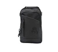 CYPBRANDS- Real Madrid, Bandolera, Bolso, Cartera, Riñonera, Color Negro, Producto Oficial
