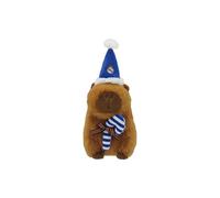 CYPBRANDS Real Madrid,Capibara de Peluche con Gorro de Papá Noel, Muñeco Navideño Suave y Tierno, Regalo Original para Niños y Adultos