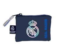 CYPBRANDS- Real Madrid, Monedero, Billetero, Cartera, Complementos, Color Azul, Producto Oficial