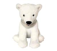 CyP Brands- Real Madrid- Muñeco de Peluche, Oso Polar, 30 cm, Color Blanco, Producto Oficial