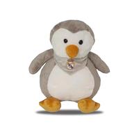 CyP Brands- Real Madrid- Muñeco de Peluche, Pingüino. 25 cm, Color Gris, Producto Oficial