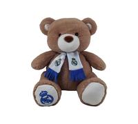 CYPBRANDS - Real Madrid, Osito De Peluche Con Bufanda 32 Cm, Color Beige, Peluche Suave Y Achuchable, Regalo Para Niños Y Fans, Producto Oficial