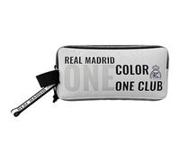 CYPBRANDS Real Madrid Portatodo Triple con 3 Cuerpos Color One Club, Unisex niños, Blanco, Normal
