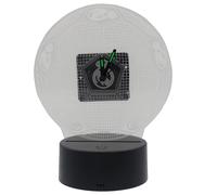 CyP Brands Reloj despertador Real Madrid Metacrilato con luz LED Producto oficial