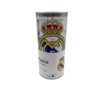 CYPBRANDS- Real Madrid, Set de dibujo, Set papelería, Manualidades, Hucha, Pinturas, Hojas para dibujar, Pegatinas, Producto Oficial