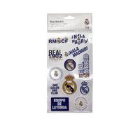 CYPBRANDS-Real Madrid, Stickers, Pegatinas, Removibles, Multicolor, Producto Oficial